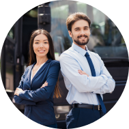 emplyoyees transportation by by crystal charter and tours